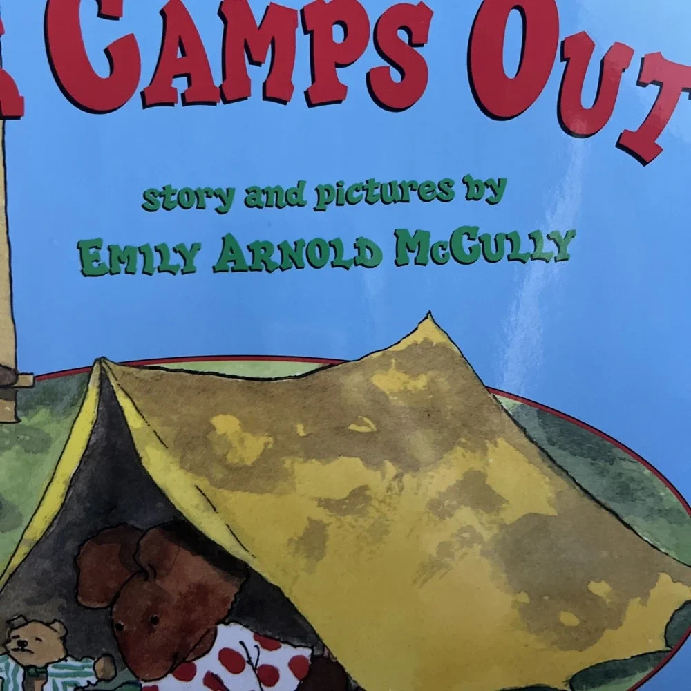 MONK CAMPS OUT By Emily Arnold Mccully - Hardcover‎ **Mint Condition**